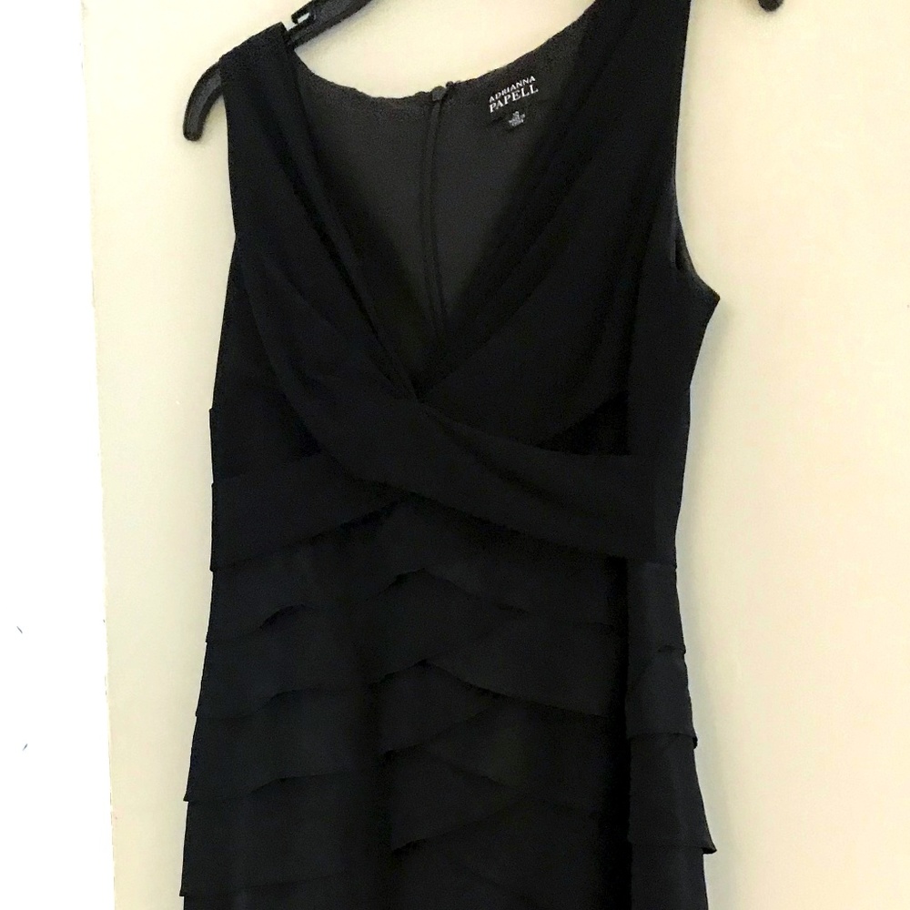 Adrianna Papell Black Dress 10